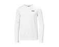 Dětské funkční UV tričko Helly Hansen Jr Tech LS Crew dlouhý rukáv - white 4