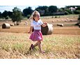 Dětská kolová sukně Little Angel Vlaštovky - tm. starorůžová 4
