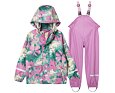 Dětský set do deště Helly Hansen K Bergen 2.0 PU rainset - meta pink aop 9