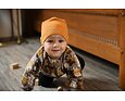 Dětská čepice Little Angel smyk natahovací Outlast ® - medová 2