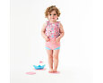 Dětské plavky/kostýmek SplashAbout Happy Nappy Zvířátka růžové 2