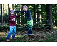 Dětské softshellové kalhoty Wamu Mozaika - modré 4