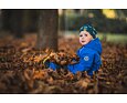 Dětská softshellová kombinéza Huppa Adal blue/dark gray 9