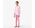 Juniorské termoprádlo Helly Hansen JR Graphic Lifa Merino set - sugar pink snowflake aop 3