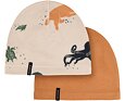 Dětská fleecová čepice Didriksons Monte beanie almond tree 2 pack