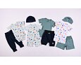 Dětské UV body Little Angel Outlast® tenké KR Kostičky - bleděmodré 7