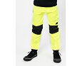 Dětské softshellové kalhoty Drexiss s fleecem neon yellow grey