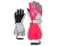 Dětské zimní rukavice Ziener Lauro AS light melange/neon pink - prstové s poutkem