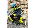 Dětské softshellové kalhoty Fantom do nápletu outdoor signální žluto černá 6