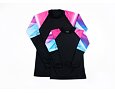 Dámské funkční tričko Drexiss CoolMax shapes - pink dlouhý rukáv 3