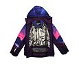 Juniorská zimní bunda Huppa Marita dark lilac pattern / dark lilac 4
