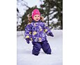 Dětská zimní pletená čepice Huppa Karro fuchsia 3