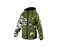 Dětská softshellová bunda Wamu s fleecem Maskáč - khaki