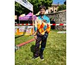 Dětské softshellové kalhoty Wamu Mountain bike - tmavé 2