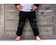 Dětské softshellové kalhoty Promaledobrodruhy bez zateplení black/khaki