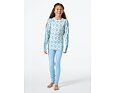 Juniorské termoprádlo Helly Hansen JR Graphic Lifa Merino set - bright blue