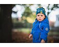 Dětská softshellová kombinéza Huppa Adal blue/dark gray 15