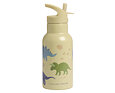 Dětská nerezová termo lahev A Little Lovely Company s brčkem 350 ml dinosauři 2