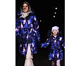 Dívčí zimní kabát Huppa Vivian 2 parka blue pattern 6
