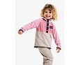 Dětská fleecová mikina Didriksons Monte half bu - heather pink