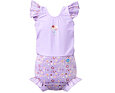 Dětské plavky/kostýmek Splash About Happy Nappy s volánky Lilac Spring Frills