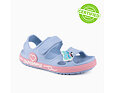 Dětské sandály Coqui Yogi lt. elemental blue / fondant pink + amulet