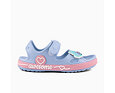 Dětské sandály Coqui Yogi lt. elemental blue / fondant pink + amulet 6