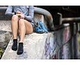 Kotníkové funkční ponožky s merinem Darn tough Run No Show Tab Ultra-Lightweight  - black 2