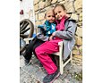 Dětské softshellové kalhoty Fantom do nápletu s fleecem růžové 2