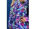 Dívčí zateplený kabát Huppa Janelle lilac pattern 12