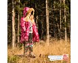Dětský zimní kabát Huppa Yacaranda fuchsia pattern  5