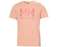 Juniorské tričko Helly Hansen JR logo - rose quartz