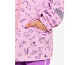 Dětská nepromokavá bunda Didriksons Norma doodle orchid pink - ROSTOUCÍ 10