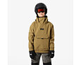 Dětská lyžařská softshellová bunda Helly Hansen Jr Powder Softshell Hoodie - sepia