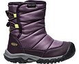 Dětské zimní boty Keen Puffrider WP sněhule - black plum/daiquiri green