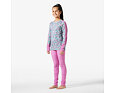 Juniorské termoprádlo Helly Hansen JR Graphic Lifa Merino set - meta pink aop