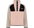 Dětská fleecová mikina Didriksons Yokto 1/2 BTN - vintage pink 9