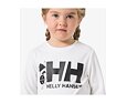 Dětské funkční UV tričko Helly Hansen K Tech Graphic LS top dlouhý rukáv - white 3