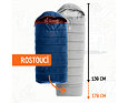 Dětský rostoucí spací pytel Deuter Starlight SQ nightblue-redwood do 170 cm