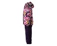 Dívčí zimní bunda Huppa Marvel 1 pink pattern / dark lilac 3