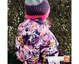 Dětská zimní bunda Huppa Alondra 1 pink pattern - bazárek