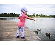 Dětská kšiltovka Little Angel UV Outlast® tenká pirát Květy 4