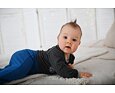 Dětské body Little Angel smyk DR obrázek Outlast® - tm. šedý melír 9