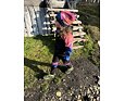 Dětské softshellové kalhoty Drexiss s fleecem black pink hills 4