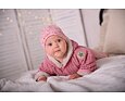 Dětská čepice Little Angel natahovací smyk Outlast® Myšky - sv. starorůžová 3