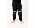 Dětské softshellové kalhoty Drexiss bez zateplení black pink hills