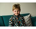 Dětská fleecová mikina Wamu Dinosauři - černohnědá 8