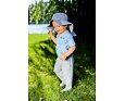 Dětský UV klobouk Little Angel Outlast® - šedý melír 7