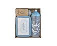 SET ZDRAVÁ LAHEV A ZDRAVÁ SVÁČA svačinový box a lahev 0,7l Fresh šedomodrá 4