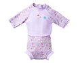 Dětské plavky/kostýmek Splash About Happy Nappy 3/4 rukáv Lilac Spring